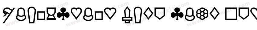 Baiwuchang tide card Regular字体转换